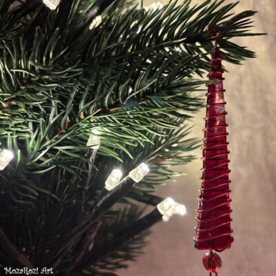 Üveg-drót karácsonyfadísz szettek